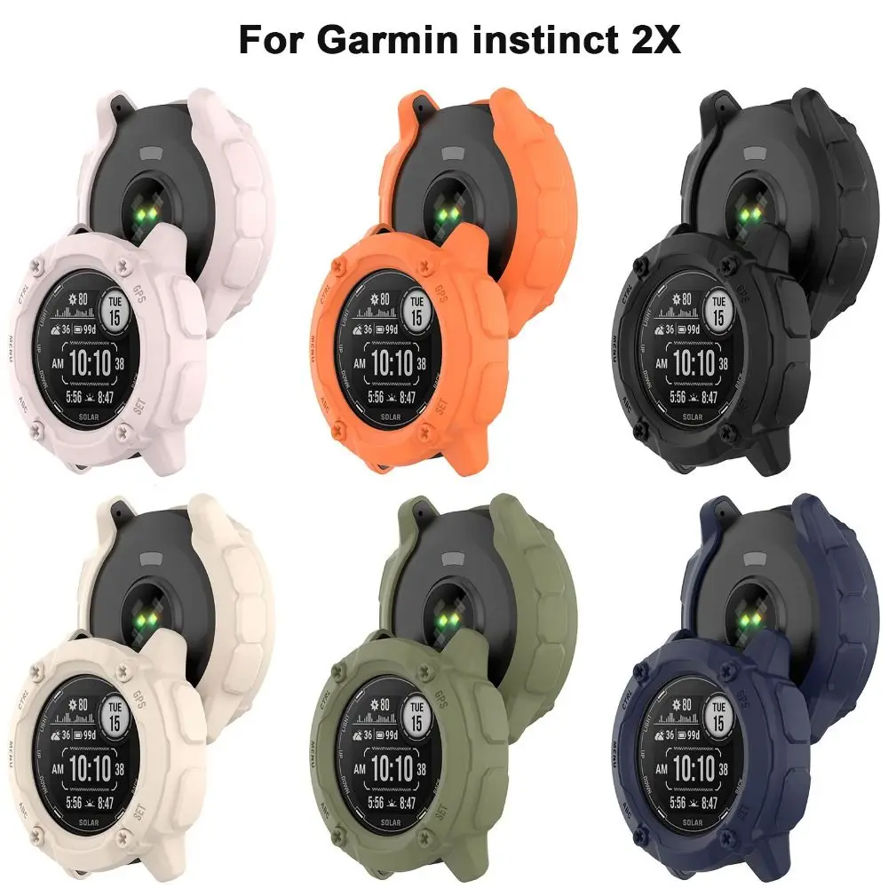 Soft Edge Shell Screen Protector Case For Garmin instinct 2X Smart Watch Protective Bumper Cover Frame Accessories