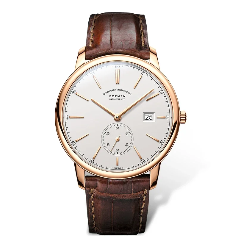 

BORMAN BM3817 TOP Watch, новинка 42 года, роскошные мужские автоматические механические мужские часы с сапфировым стеклом, ультратонкие водонепроницаемые часы с дополнительным циферблатом 50 м