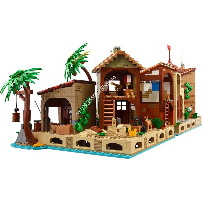 4016 Uds. Pirata Medieval los ladrones de Tortuga modelo de Castillo Modular bloques de construcción Diy juguetes educativos de montaje regalos de navidad