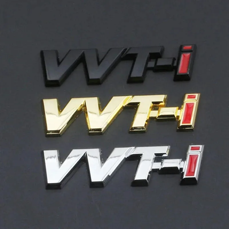 

3d металлический черный логотип VVTi, эмблема, буквы, значок на крыло автомобиля, багажник, наклейка, аксессуары
