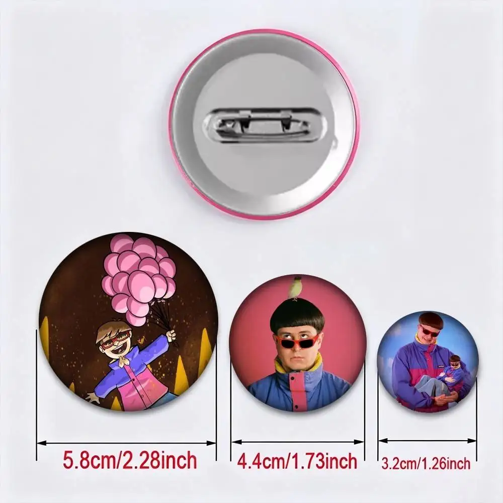 American singer O-Oliver T-Tree 25mm 32mm 44mm 58mm 75mm Brooches Badges Pins for Accessories Gift