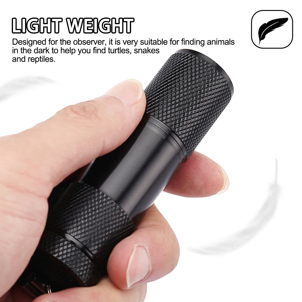 Mini Tactical 9LED Red Flashlight Handle Toch 625nm Red Beam Light Hunting Lamp Infrared Blood Vessel Light