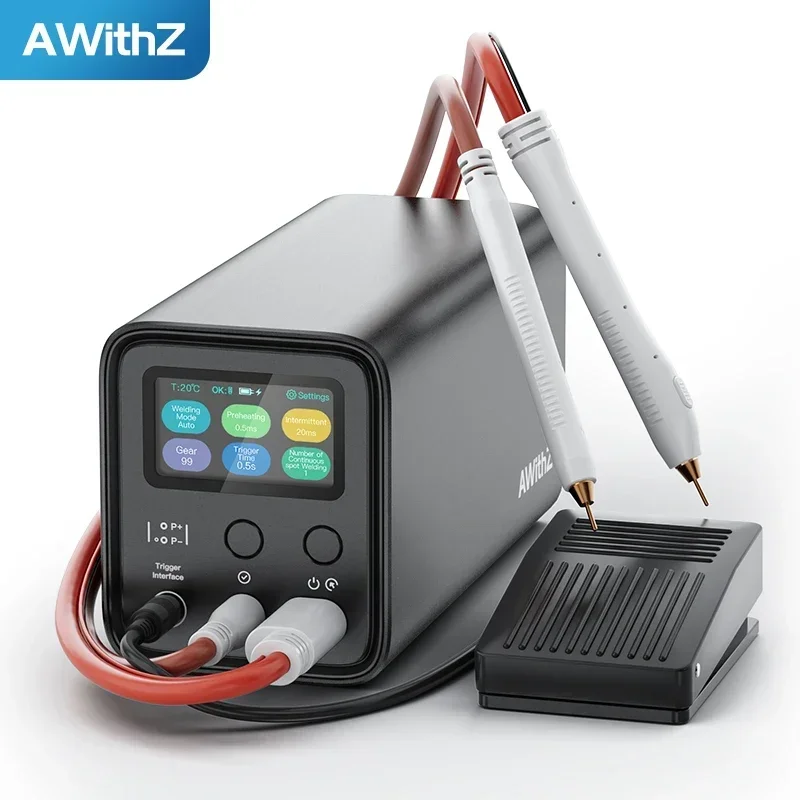 Awithz  10.5kw Farad Capacitance DIY  Portable Welding Machine Spot Welders for 18650 Lithium Battery 0.4mm Metal