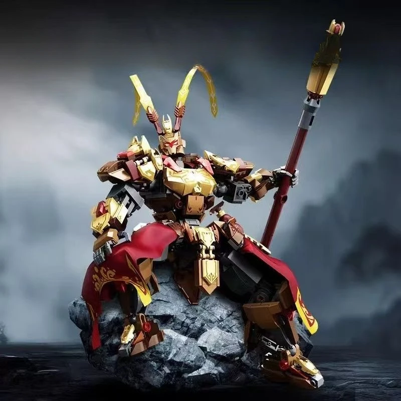 

Строительные блоки SEMBO Monkey King, Путешествие на Запад, киберпанк, мех, модель в сборе, подарок на день рождения для мальчика, детская игрушка