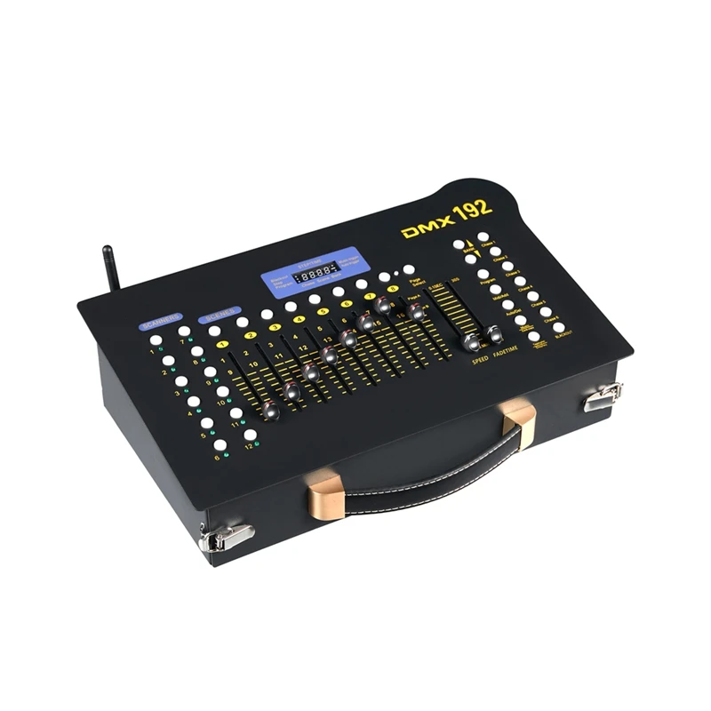 Wireless DMX 512 Console  192 Channel Light Controller With Rechargeable Receivers  For Live Concerts Djs Clubs US Plug