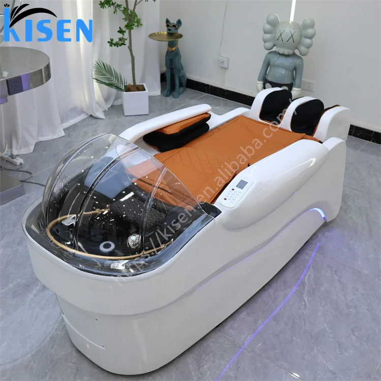 

Современный спа-шампунь, кровать, тайский массаж для салона, мытье волос, нагревательная головка, спа-оборудование, мытье волос, шампунь, стулья с пароваркой