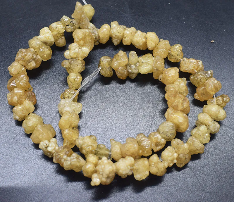 Matte citrine Not polished baroque 10-14mm wholesale  for DIY  jewelry necklace 40cm LOOSE BEADS