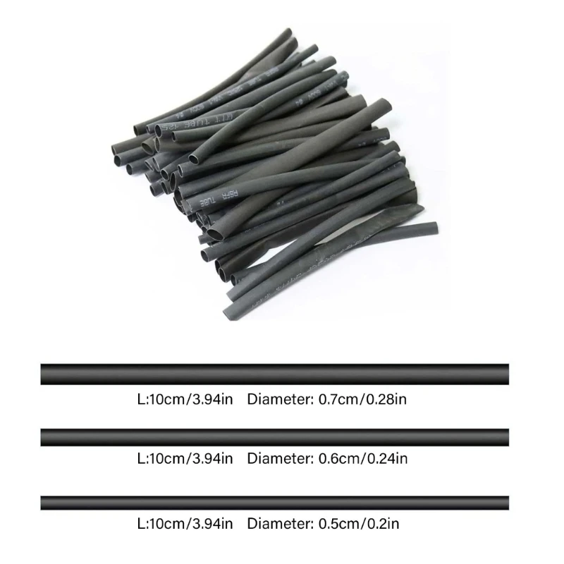 Mới 200 Chiếc Chuyên Nghiệp Dây Uốn Nhẫn & 45 Ống Co Nhiệt Dùng Cho Điện