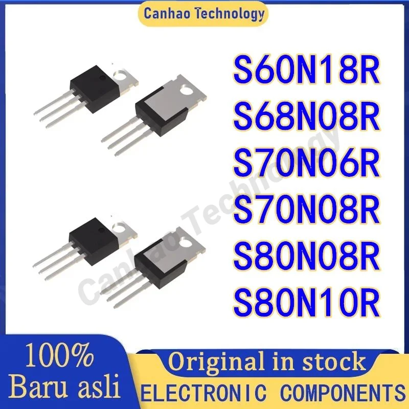 10PCS New and Original TO-220 MOSFET Transistor Electric Vehicle Controller S60N18R S68N08R S70N06R S70N08R S80N08R S80N10R