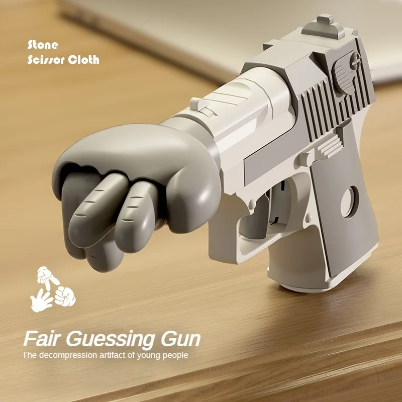 2026 NEW Rock Paper Scissors Gun  Decompression Party Social Toy Stress Relief Prop Tiny Interactive Funny Toy Gun Birthday Gift