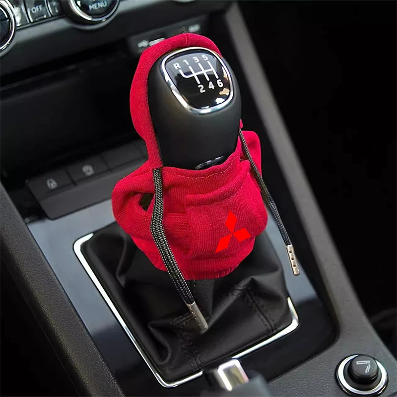 Hoodie Car Gear Shift Lever Cover Universal Car Gear Shift Knob For Mitsubishi Outlander I200 Pajero Eclipse ASX Lancer Space