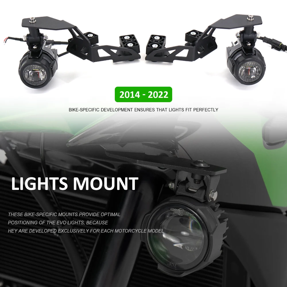 Versys 650 Motorcycle Accessories Spotlight Bracket Holder Sport Light Fog lights Mount Kit For Kawasaki VERSYS650 2014 - 2022