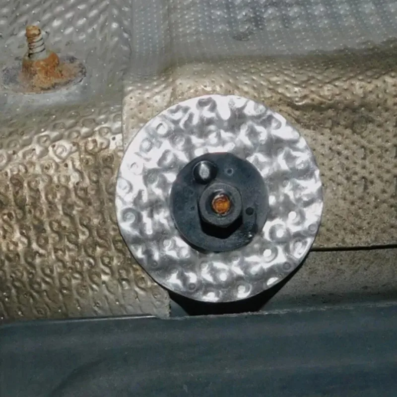 Aluminum Heat Shield Fixing Clip Exhaust Pipe Insulation Cotton Washer Retainer Nut Car Underbody Engine Soundproof Mat Fastener