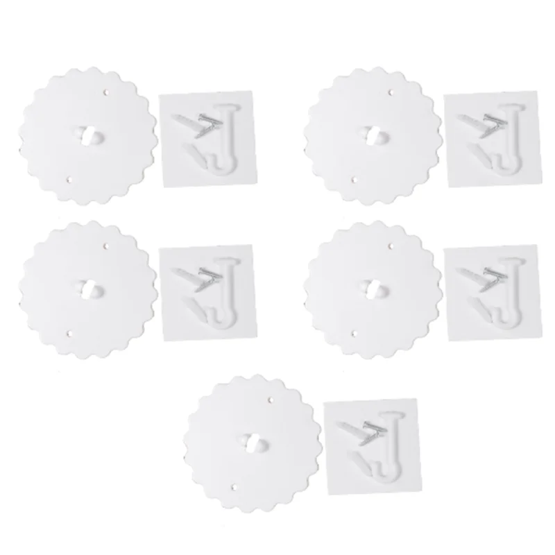 2025 Trend 5-Set Adhesive Ceiling Hooks Mosquito Net And Bed Canopy Hooks Ceiling Hook For Hanging Mosquito Net