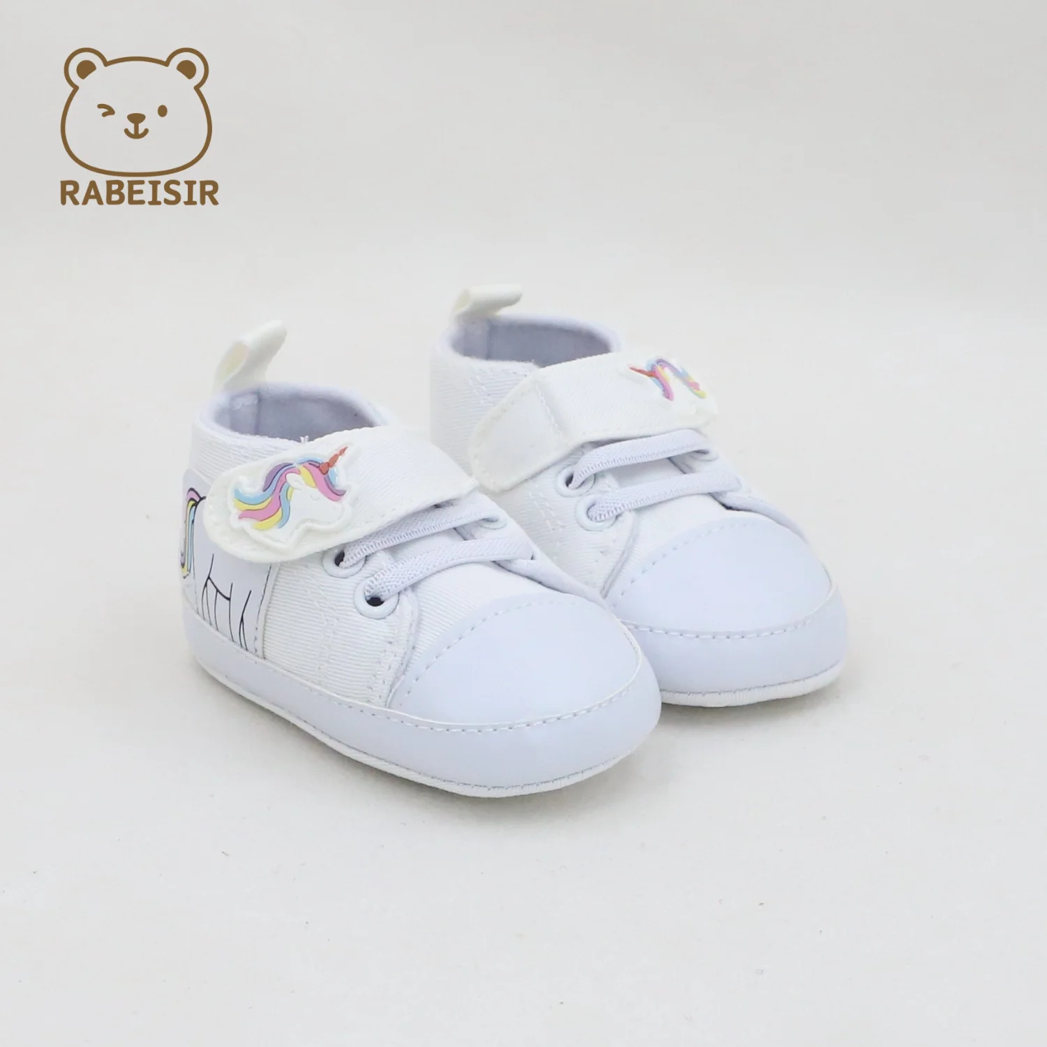 أحذية قماشية للأطفال للربيع والخريف، أحذية مشي للرضع (0-6-12-18 شهرًا)، إغلاق فيلكرو