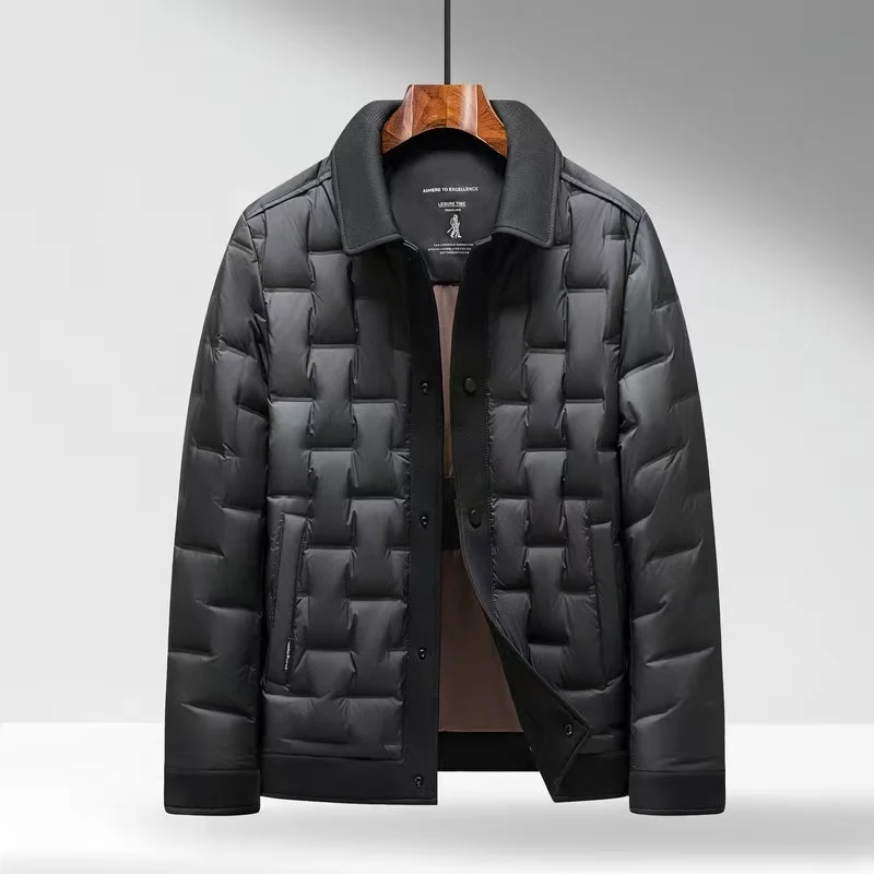 

2025 Autumn/Winter New Men's Down Jacket Lightweight and Warm 90% White Duck Down Luxury Down Jacket Youth Edition