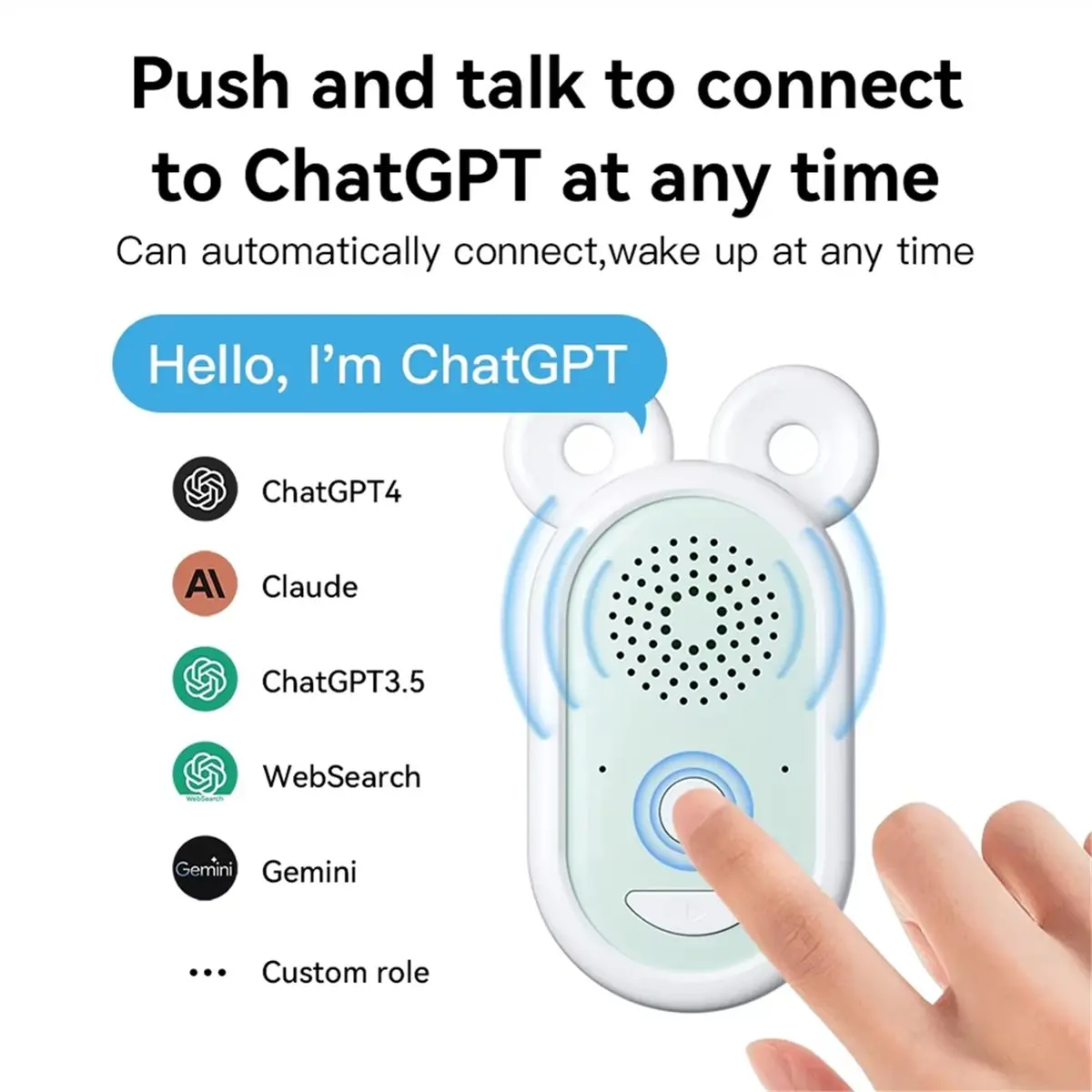 Wireless OpenAi Chat Gpt Chatgpt Wi-Fi Operation AI Models Translator Microphone with Speakers