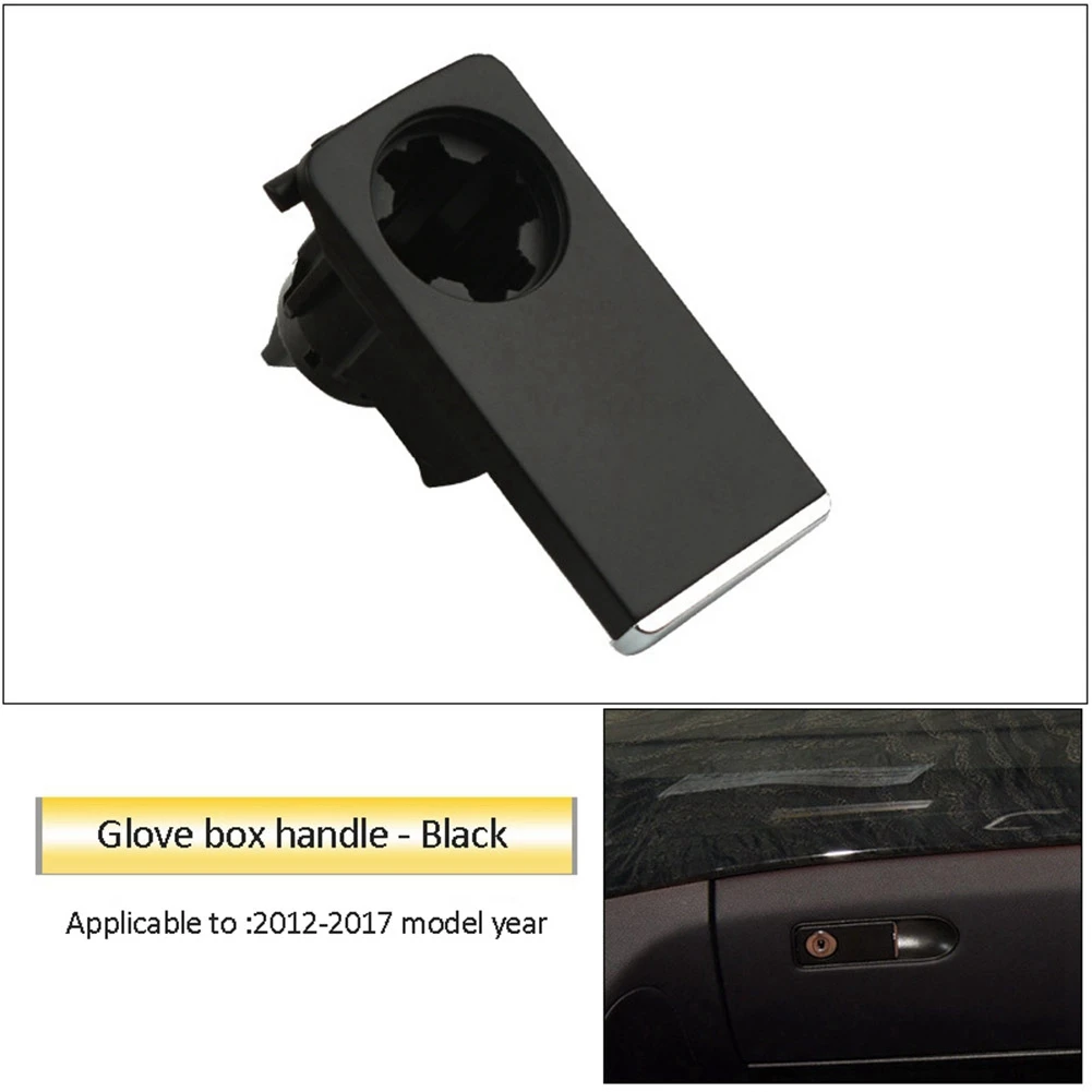 Car Front Passenger Side Glove Box Handle Switch Cover Lid Lock for - Class W218 CLS300 320 Black