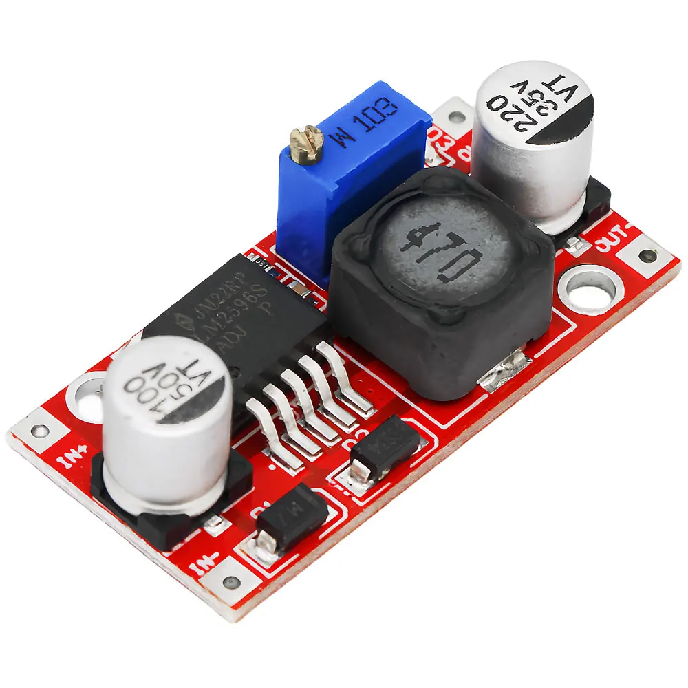 LM2596 LM2596S DC-DC 3-40V Upgrade Version 3A Adjustable Step-down Power Supply Module Reverse Connection Protection Voltage