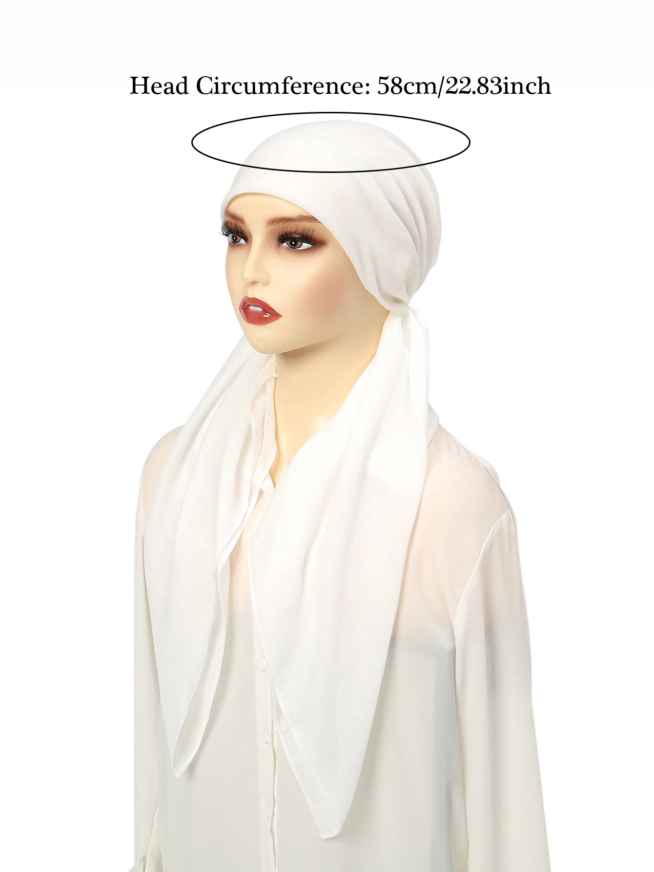 Solid Color Cotton Linen Turban Hijab Hats Fashion Head Wraps Muslim Hats Breathable Chemo Cap For Women Girls