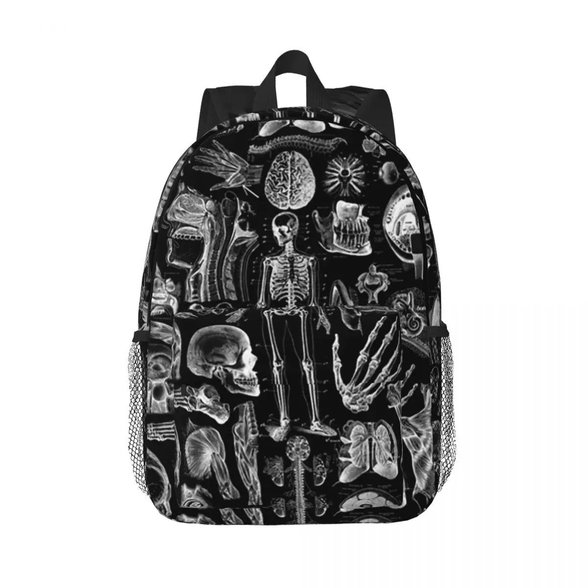 Human Anatomy Black Print Backpacks Boys Girls Bookbag Casual Children School Bags Travel Rucksack Shoulder Bag Large Capacity