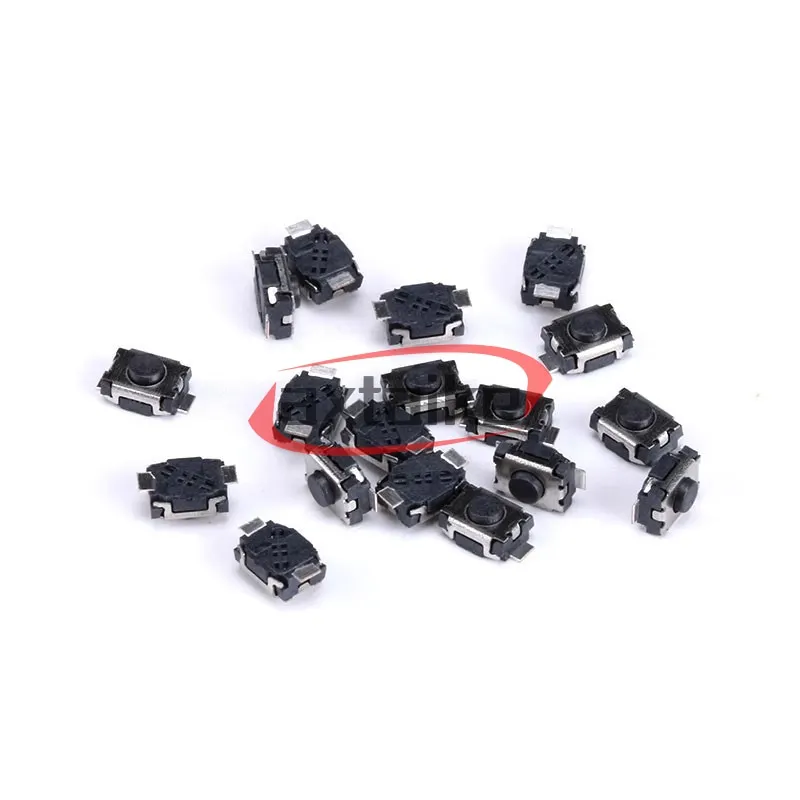 100PCS 3*4*2.0mm 2Pin 4Pin Button Two Foot Feet SMD 3*4*2 3×4×2 mm Patch Tact Switch Vertical Push-Button Switch Micro 50mA 12V