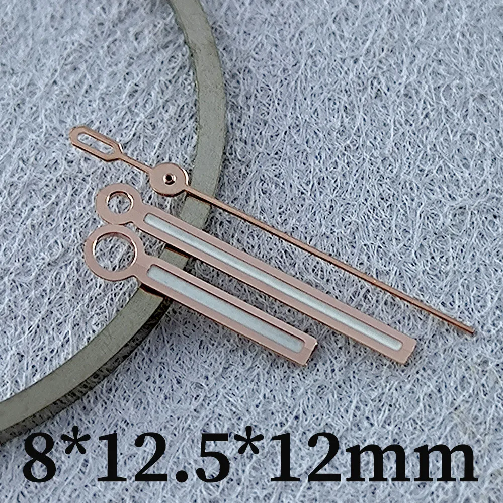 NH35-Uhrzeiger, Uhrenzeiger, blau leuchtend, 8 x 12,5 x 12 mm, geeignet für NH35 NH36 Uhrwerk, Uhrenzubehör