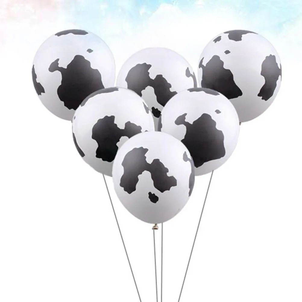 

36Pcs Cow Spot Printing Latex Balloons 12 Inches Birthday Party Decor Garden Party Supplies Creative Birthday Balloon