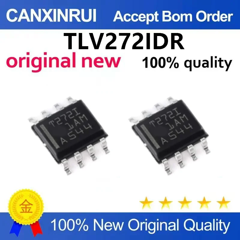 （5pcs-100pcs）Original genuine patch TLV272IDR SOIC-8 dual channel operational amplifier IC chip
