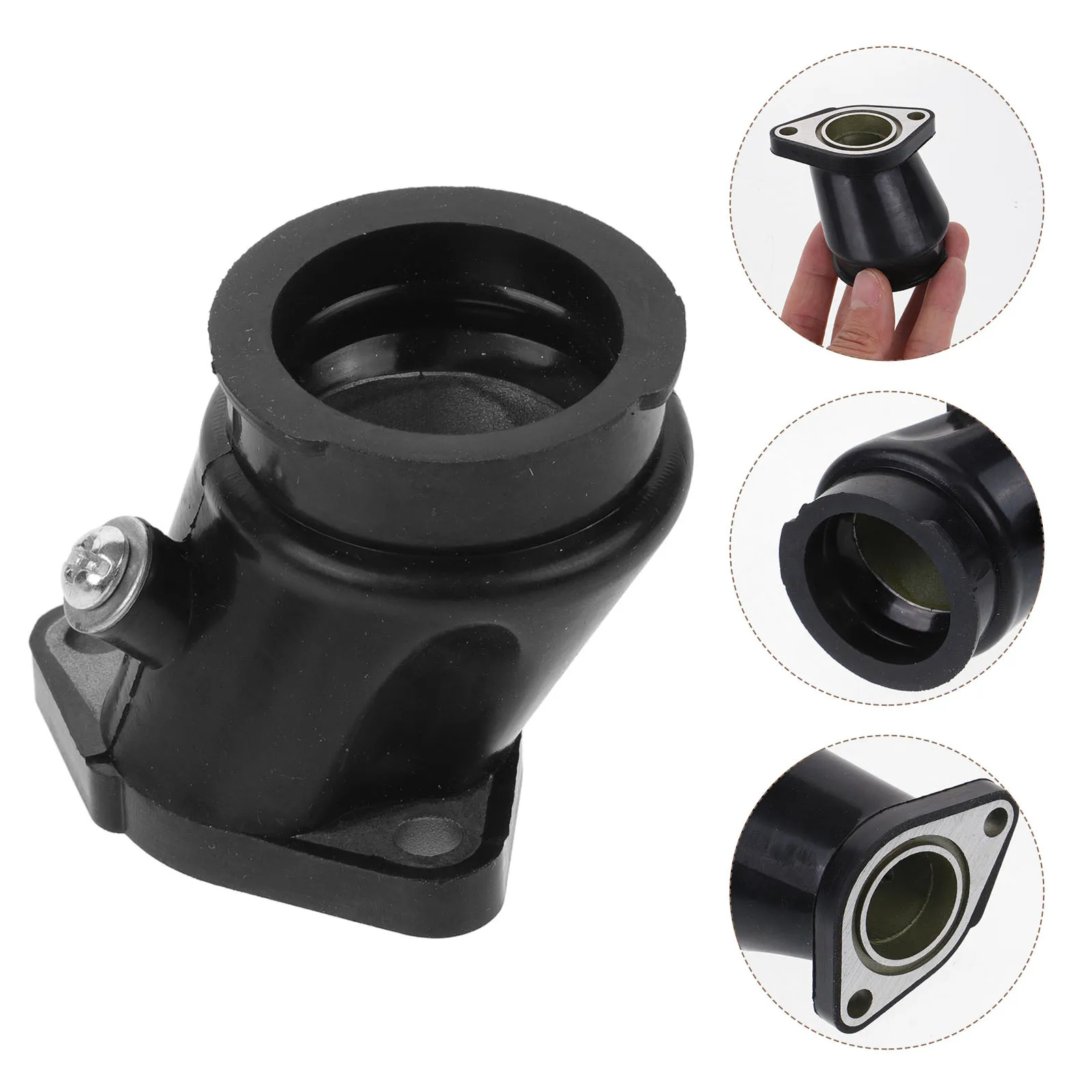 

2Pcs Motorcycle Carburetor Intake Manifold Boot Adapter Durable Performance Enhancing Replacement Joint Intake Manifold Boot