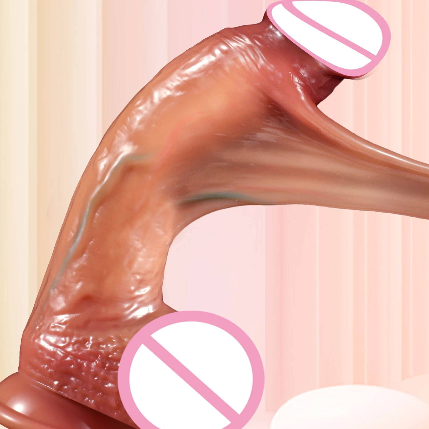 واقعية دسار السائل سيليكون انزلاق القلفة القضيب ألعاب الكبار G بقعة تحفيز مع شفط كأس قضبان اصطناعية للنساء الرجال مثلي الجنس 18