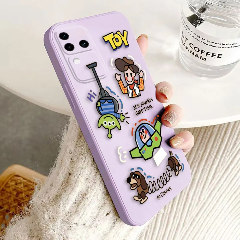 D-Disney Anime Toy Story Cover Phone Case For VIVO S1 S16 V15 V17 V20 V20ES V21 V23E V25 V27 V27E V29 V29E V30 V30E PRO PV23 5G