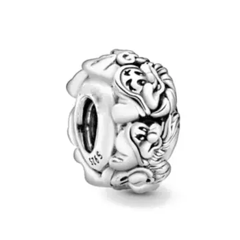 熱賣925銀狗、熊、老鼠、鹿吊墜,適合歐洲原創手鍊DIY配件,精緻珠寶 10 最佳銷售 歐洲珠子 - №9