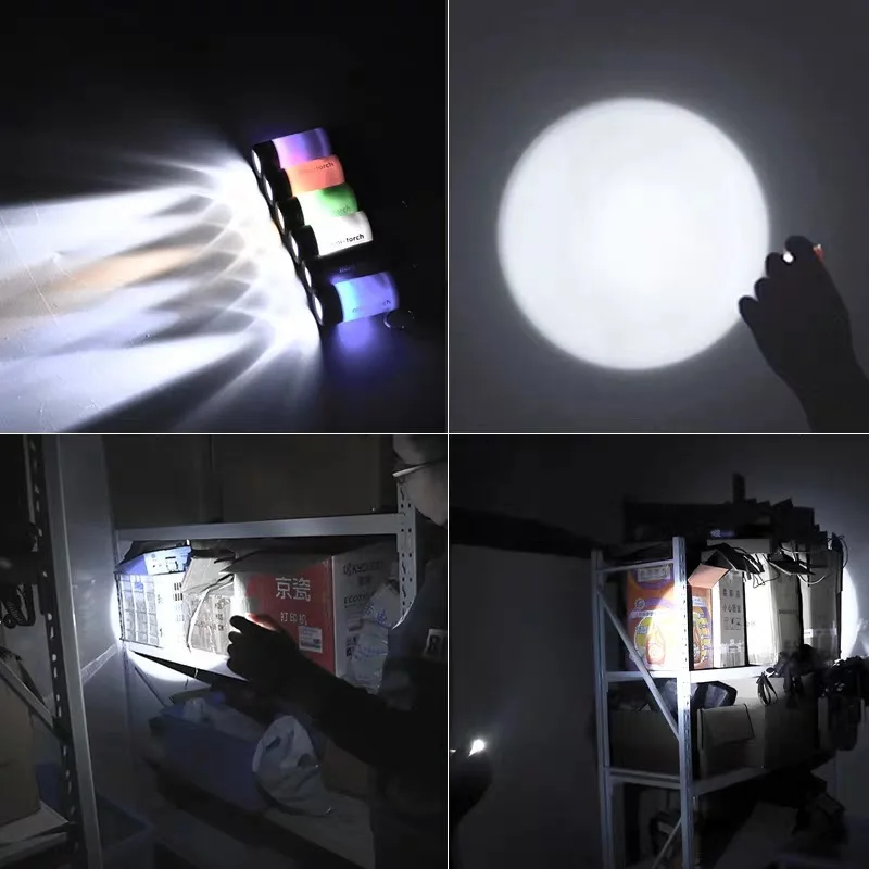 10/20 шт. мини-брелок-фонарик портативный USB перезаряжаемый светодиодный фонарик карманный светильник водонепроницаемый открытый кемпинг аварийное освещение