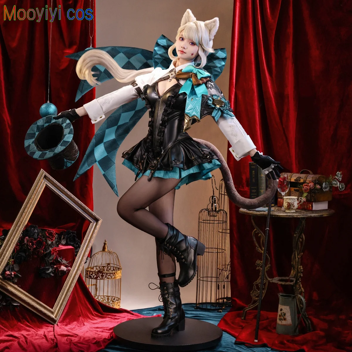 جينشين تأثير لينيت تأثيري حلي هالوين عيد الميلاد لعب الأدوار حفلة المعرض الهزلي لعبة Anim S-XL جديد Mooyiyi cos