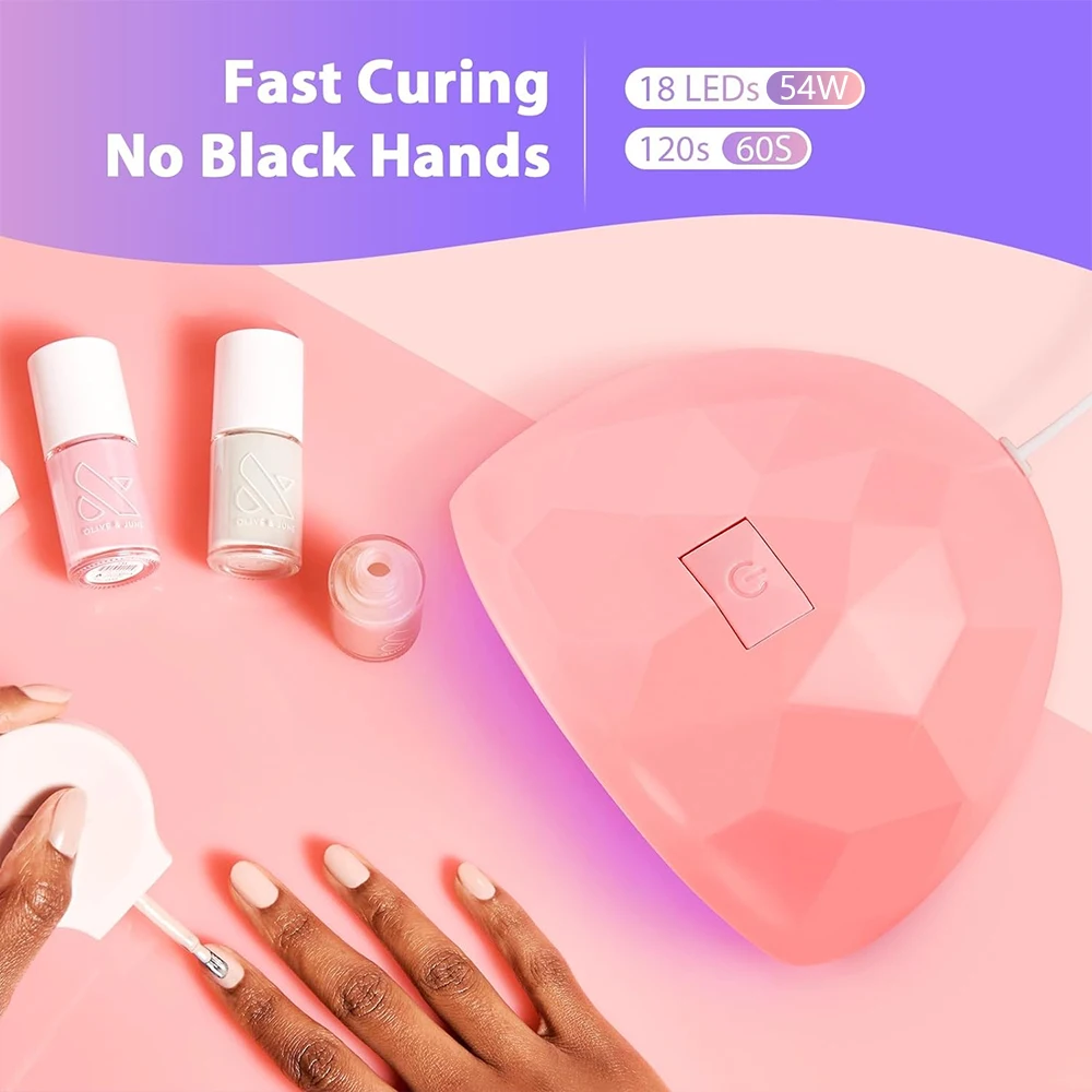 Nail Dryer Lamp UV Nail Polish Lamp Gel Curing Polishing Lamp for Gel Nails Gel Nail Polish Curing Dryer Home Salon Tool