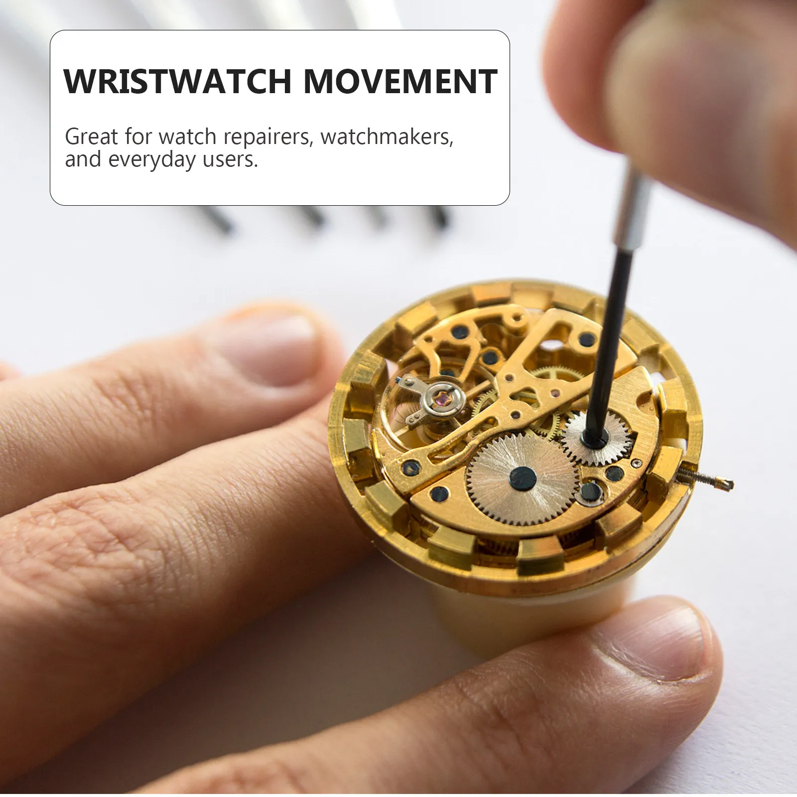 5Pcs Watch Movement Quartz Watch Parts Easy Install Direct Replace Broken Old Movement Safe Superior Material for Wristwatch