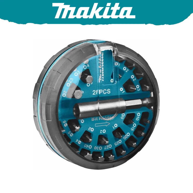 Makita B-45412 Austauschbarer magnetischer Bit-Satz, 18-teilig, robust, langlebig, Ersatzteil, Werkzeuge, Zubehör