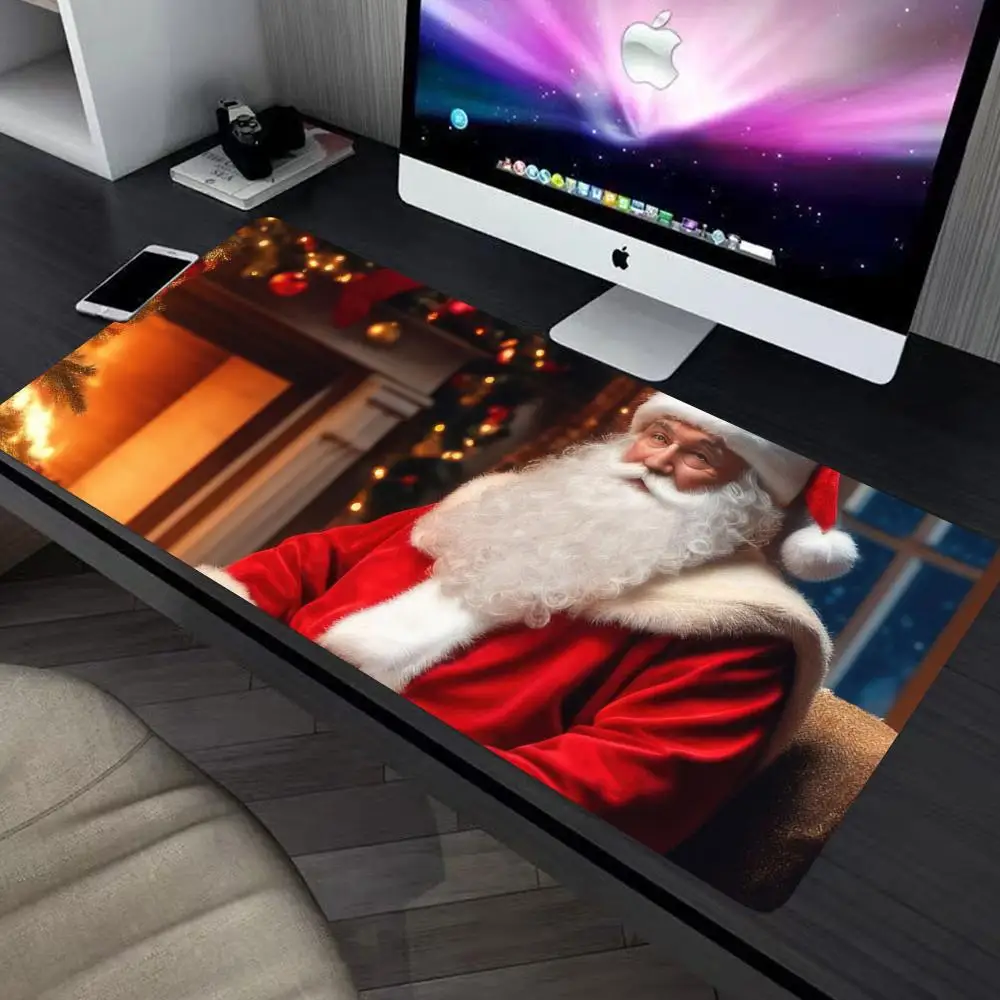 

Santa Claus Mouse Pad large keyboard mouse desk pad non-slip rubber gaming mouse pad laptop mouse carpet