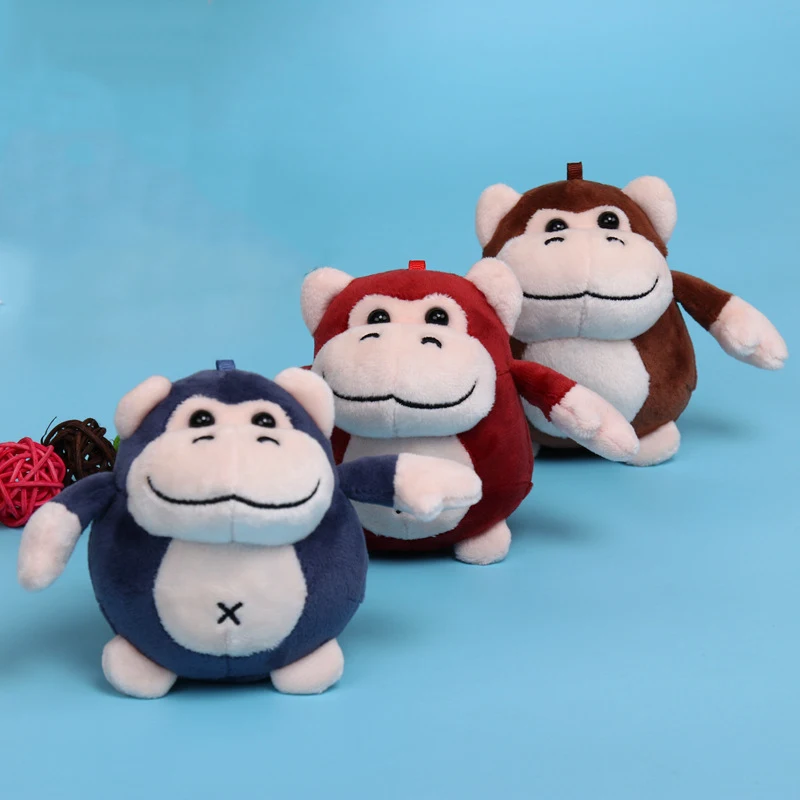 9cm Cute Gorilla Plush Keychain Pendant Cartoon Stuffed Animal Plush Toys Gift Doll For Kids Girl Backpack Charm