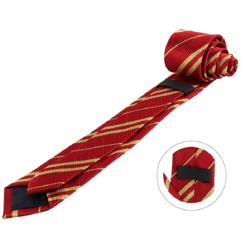 Student Tie Magic School Gravatas Fans Gift Harris Neck Ties For Men Prop Twill Casual College Badge Costume Necktie Accessories