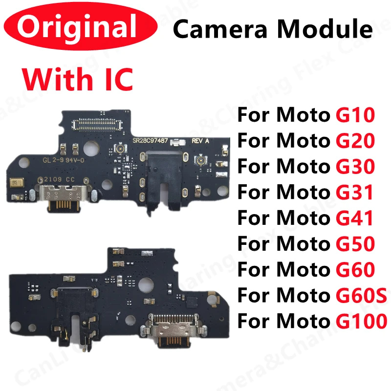 Original USB Connector Charger Charging Port For Motorola Moto G10 G20 G30 G31 G41 G50 G60 G6s G100 Dock Charge Board Flex Cable