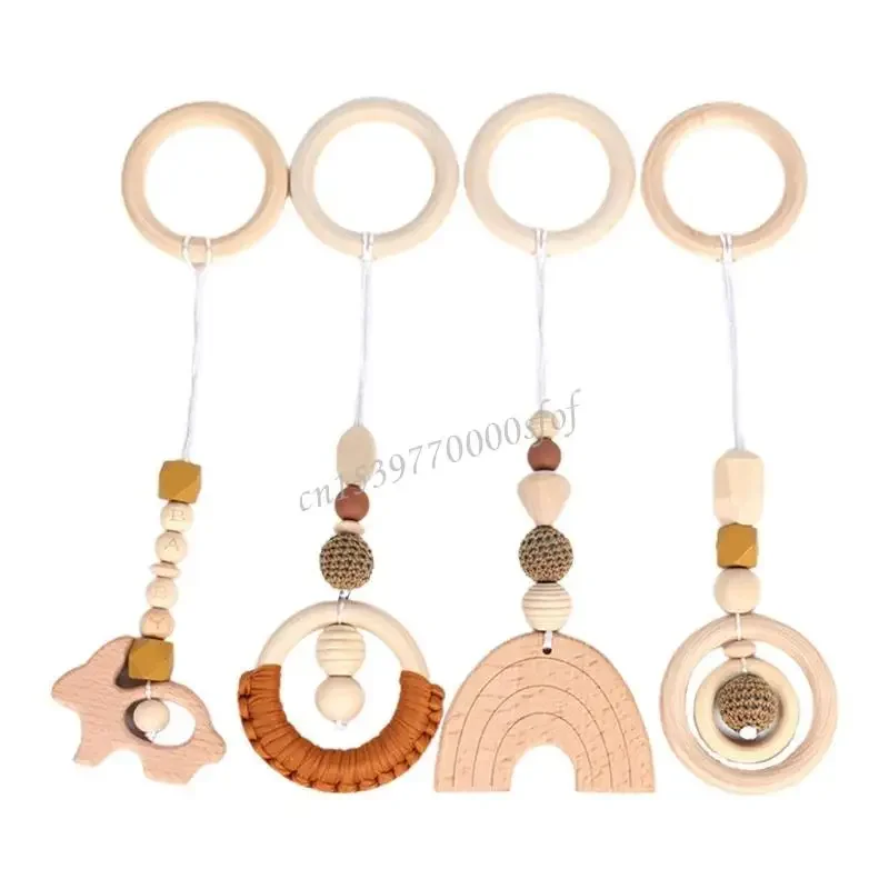 4 قطعة/المجموعة الطفل الحسية للعب الصالة الرياضية الإطار النشاط معلقة المعلقات اللياقة البدنية رف زينة عربة الحلي J60B