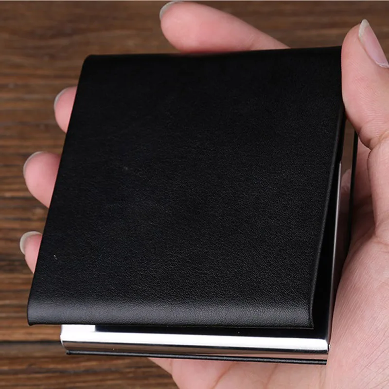 PU Leather Cigarette Box Case Holder Hold 10pcs Cigarettes Tobacco Storage Case Box Container Cigarette Case Box Smoke Gift