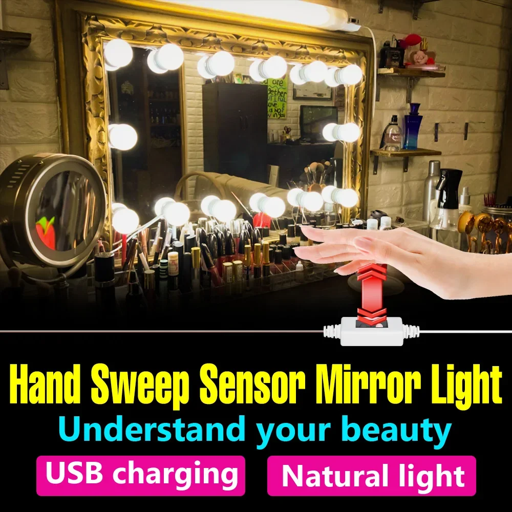 

Lady LED Beauty Makeup Lights USB 5V Dimmable Woman Vanity Bulb Hollywood Bedroom Mirror Cabinet Fill Lamp Bulbs Dressing Table