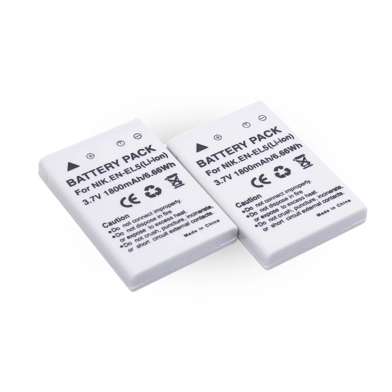 Digital Battery EN-EL5 ENEL5 for Nikon Coolpix P4 P80 P90 P100 P500 P510 P520 P530 P5000 P5100 5200 7900 P6000 3700 4200 Cameras