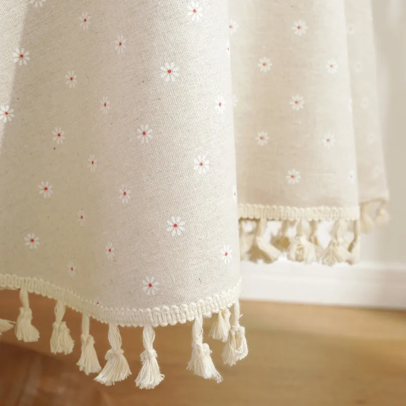 Printing Tassel Tablecloth Stain Resistant Dust-Proof Table Cover for Kitchen Tabletop Home Dining Table Decoration Accessories