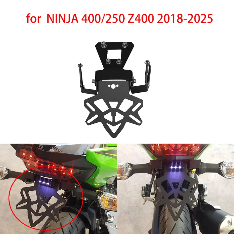 

Motorcycle for NINJA 400/250 Z400 2018-2025 after the of the license plate frame license plate frame short tail bracket