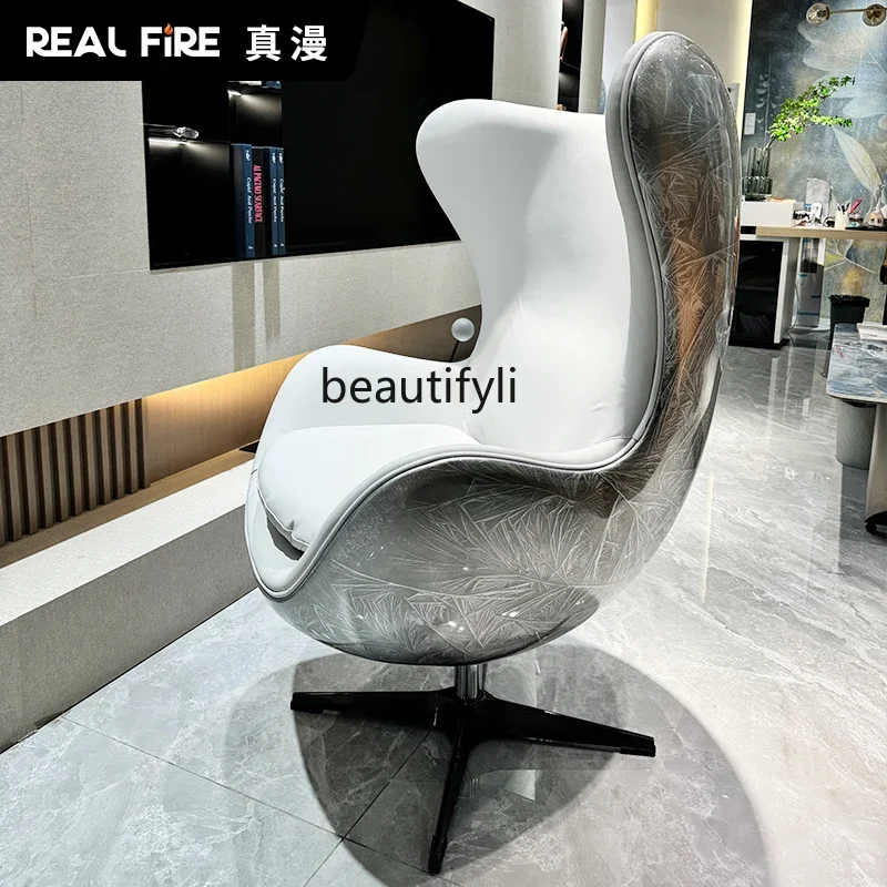 Modern art leisure sofa creative chair computer chair designer eggshell chair rotationAA