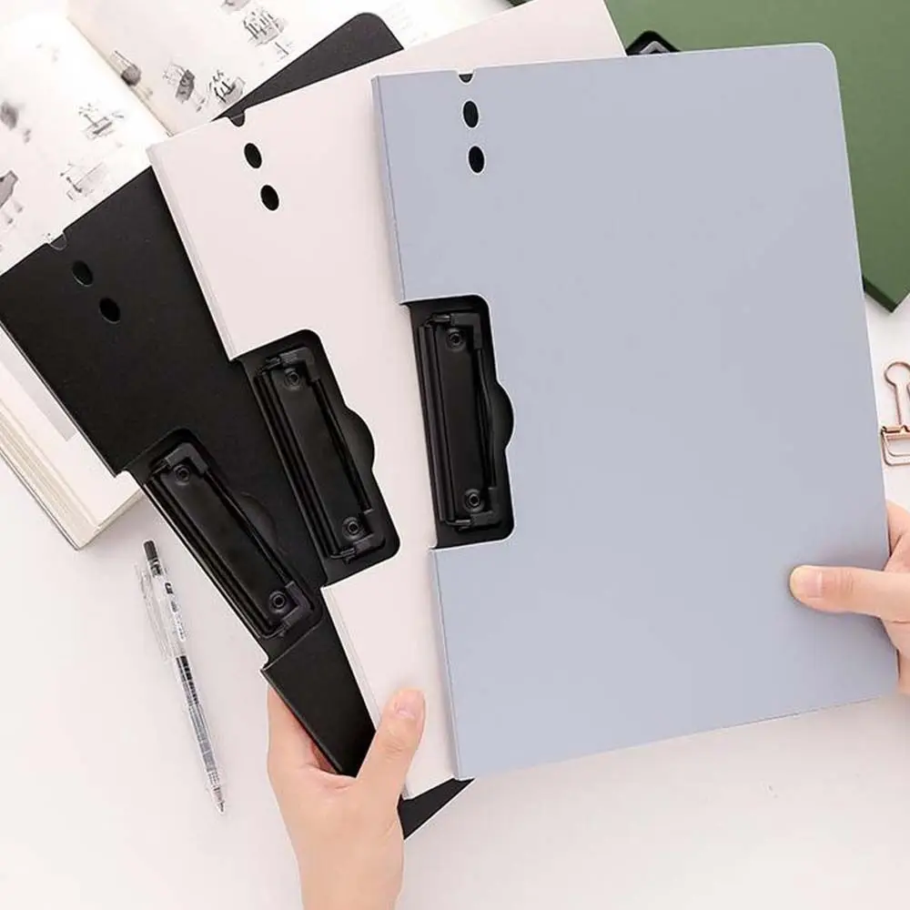 Folding Document Organizer, Papelaria, Office, Memo Clip Board, Writing Pad, Clamp File, Prancheta, Test Paper Storage, A4 File Folder